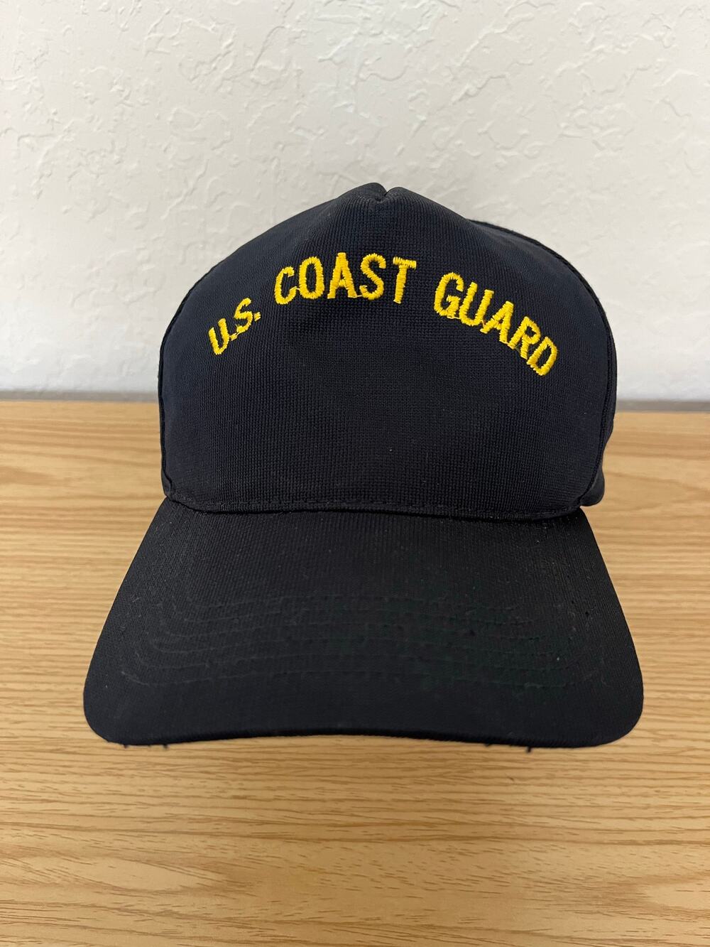 U.S. Coast Guard Embroidered 5 Panel Snapback Black Cap Hat Northstar Trucker